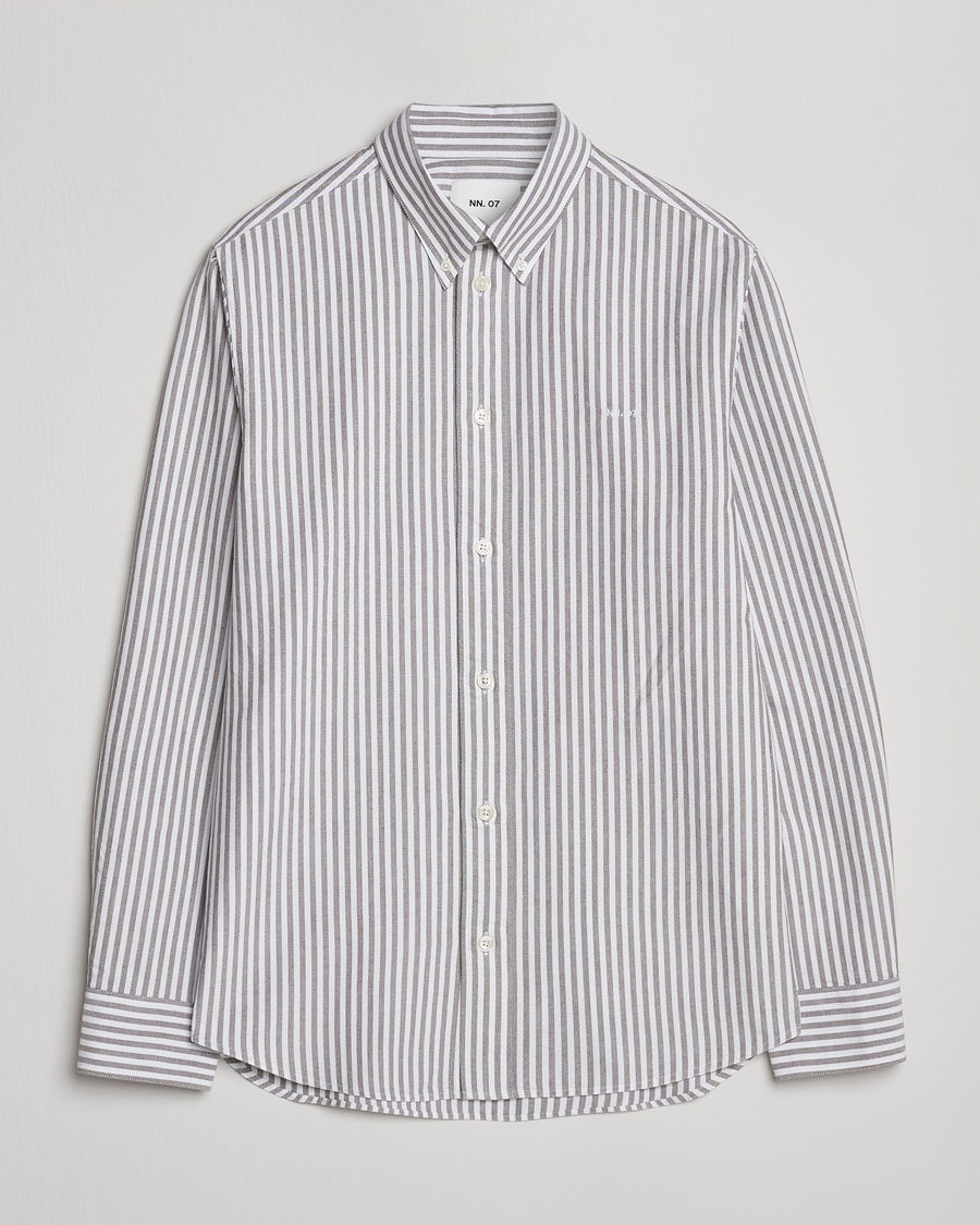 Men | Shirts | NN07 | Colby Oxford Shirt Brown/White