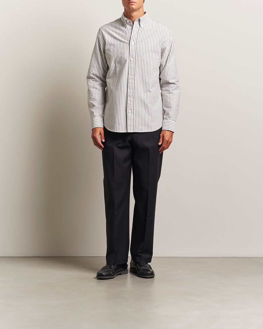 Men | Shirts | NN07 | Colby Oxford Shirt Brown/White