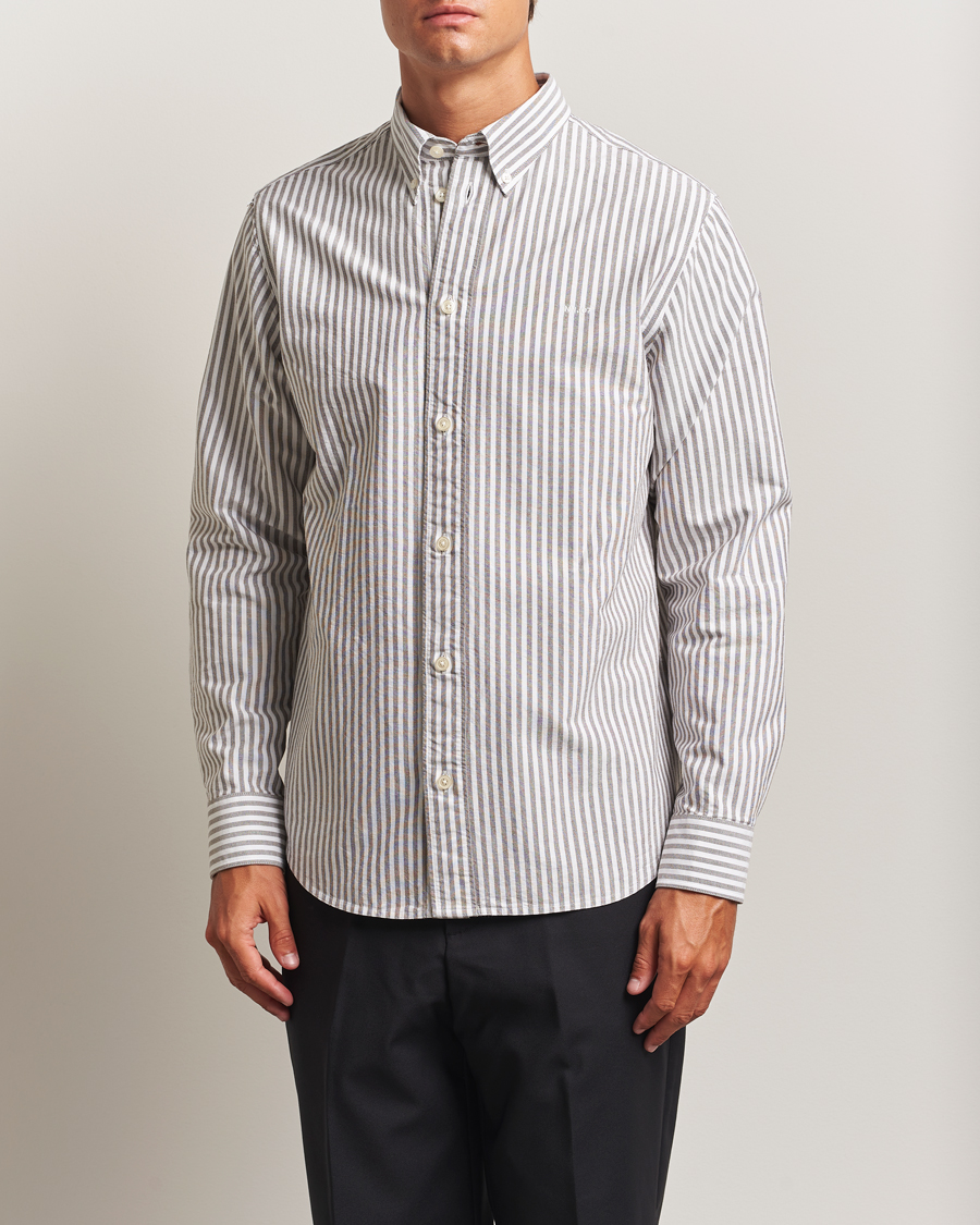 Men | Shirts | NN07 | Colby Oxford Shirt Brown/White
