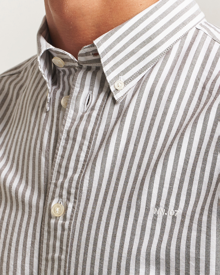 Men | Shirts | NN07 | Colby Oxford Shirt Brown/White