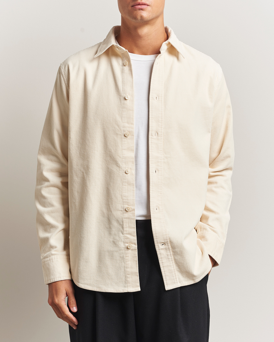 Men | Shirts | NN07 | Colby Corduroy Overshirt Ivory