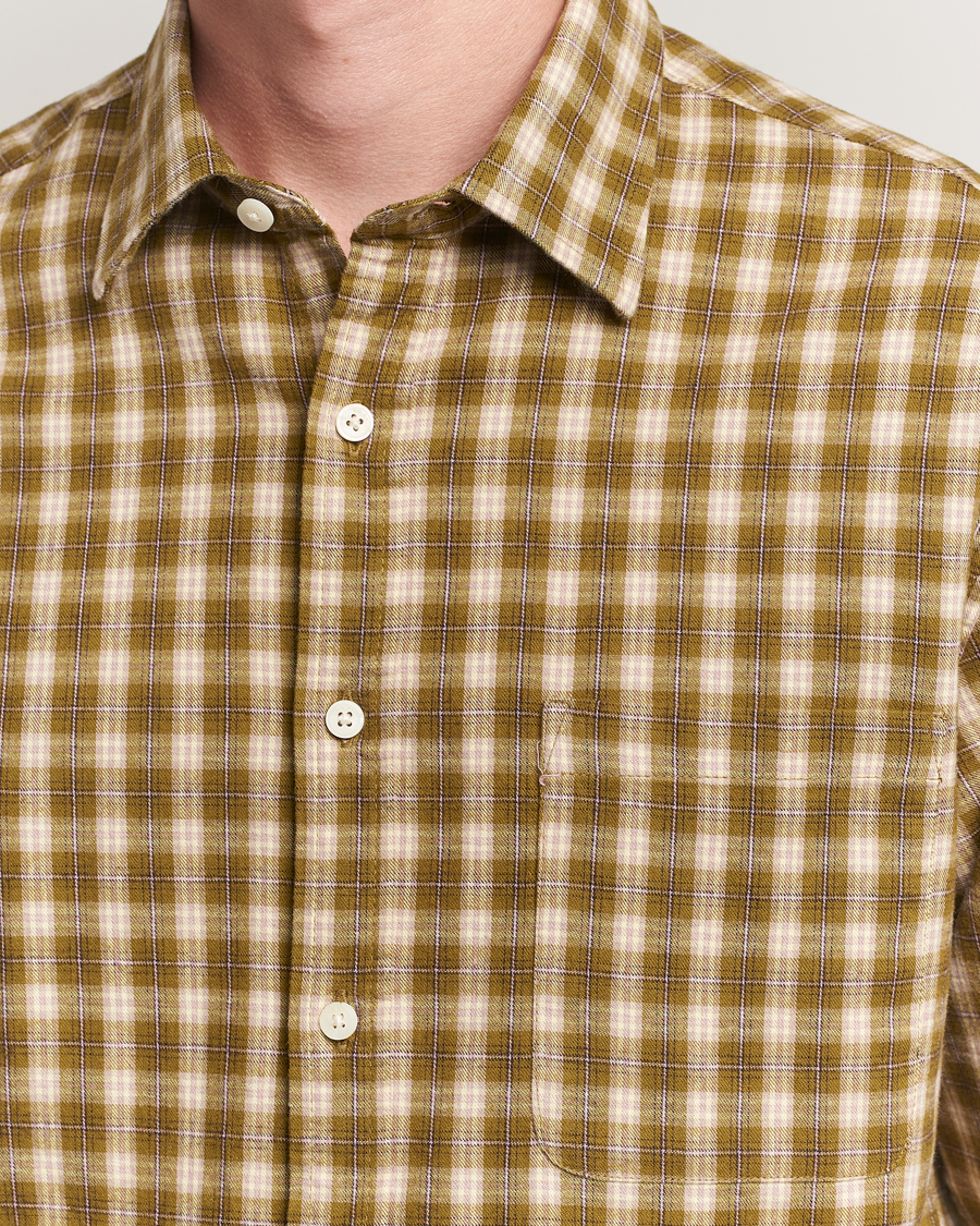 Men | Shirts | NN07 | Deon Flannel Checked Shirt Green