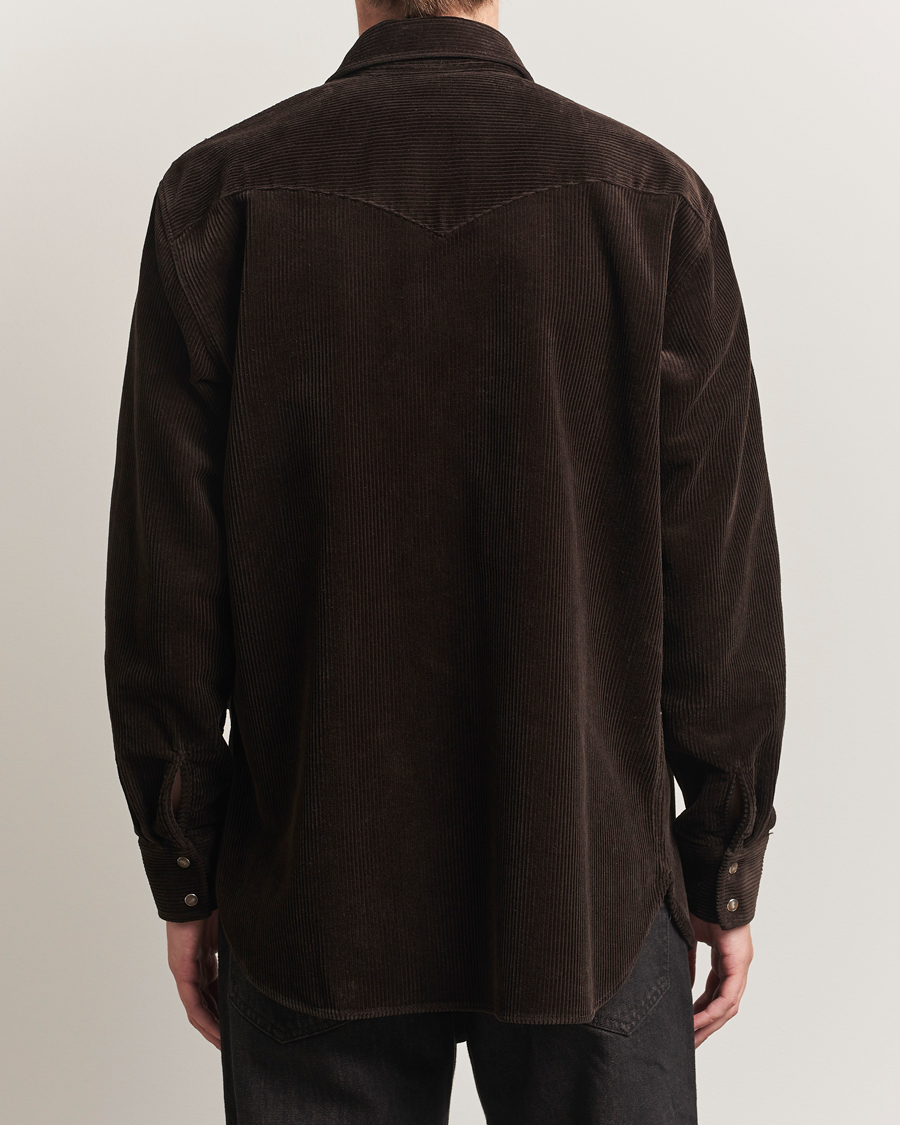 Men | Shirts | NN07 | Ricky Corduroy Overshirt Demitasse Brown