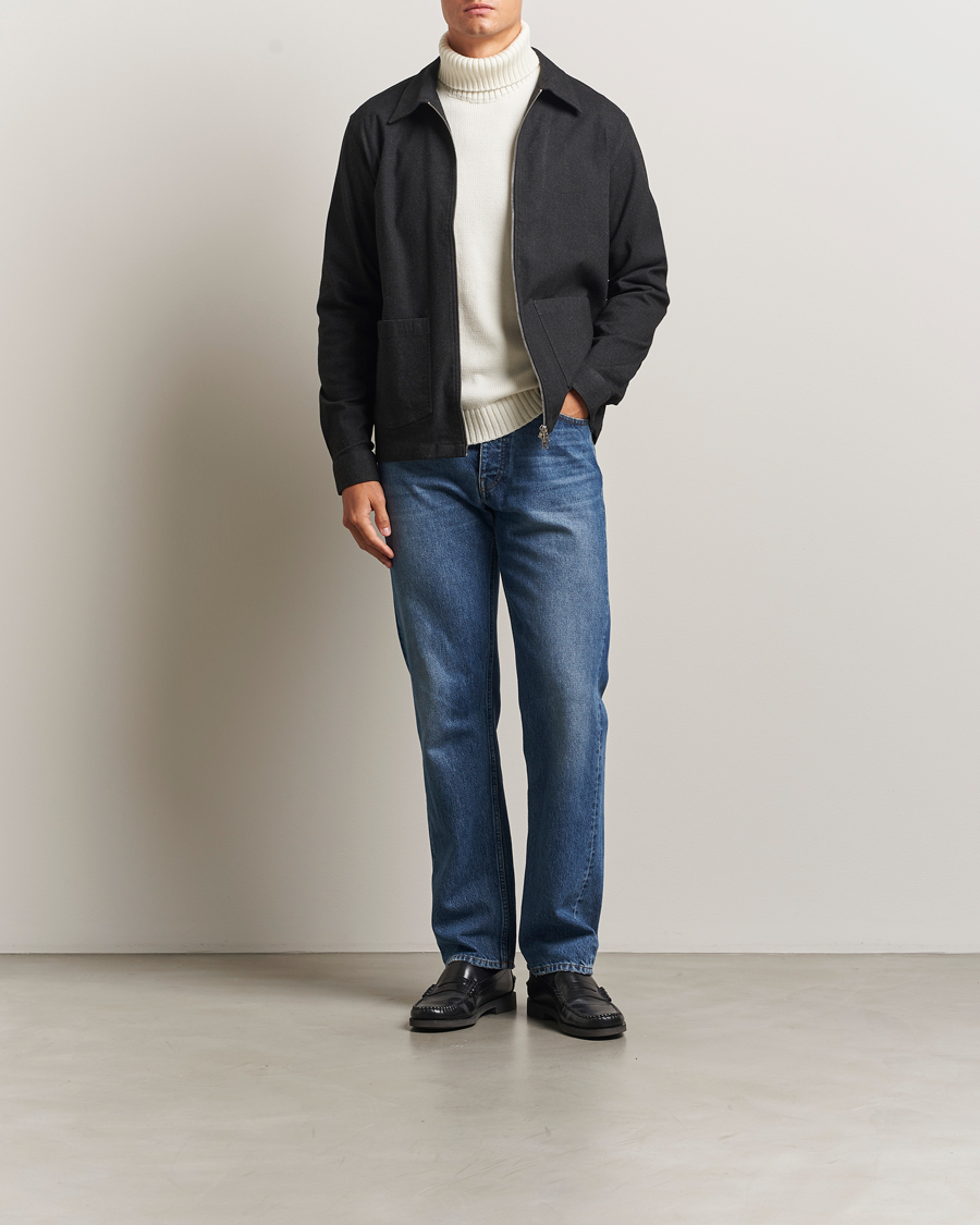 Men | Shirts | NN07 | Virgil Brushed Cotton Overshirt Black Multi