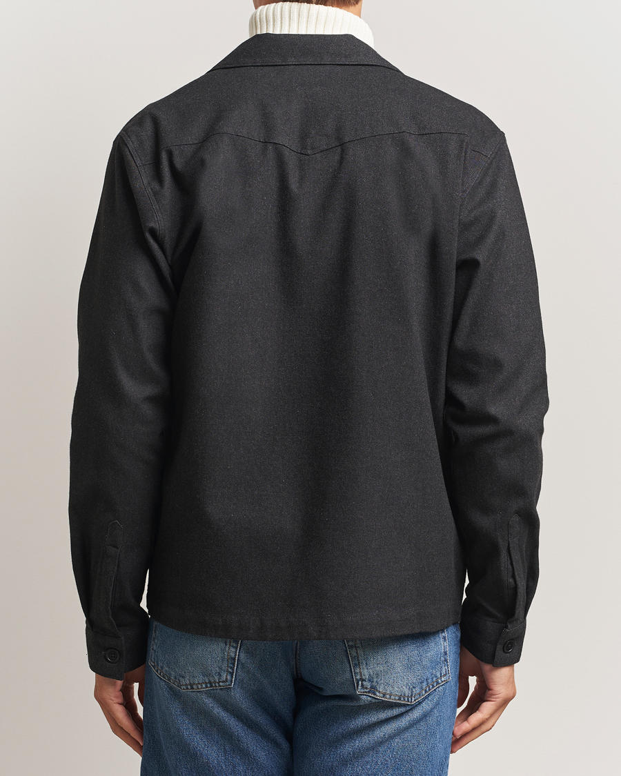 Men | Shirts | NN07 | Virgil Brushed Cotton Overshirt Black Multi