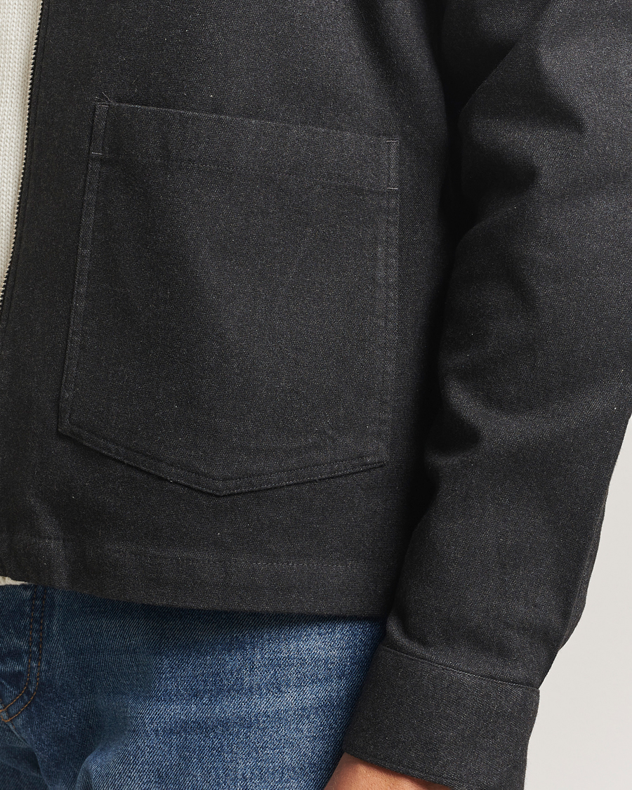 Men | Shirts | NN07 | Virgil Brushed Cotton Overshirt Black Multi