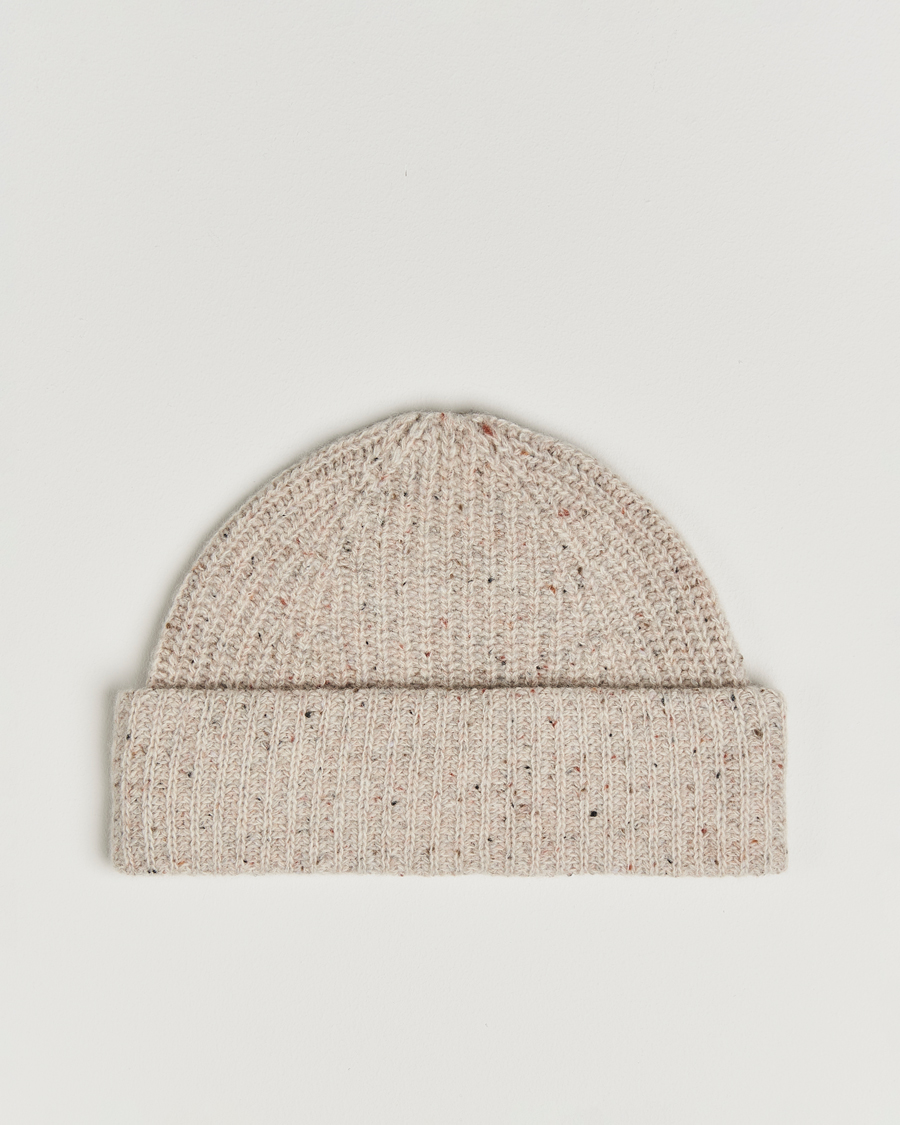 Men | Beanies | NN07 | Wool Donegal Sailor Beanie Cream