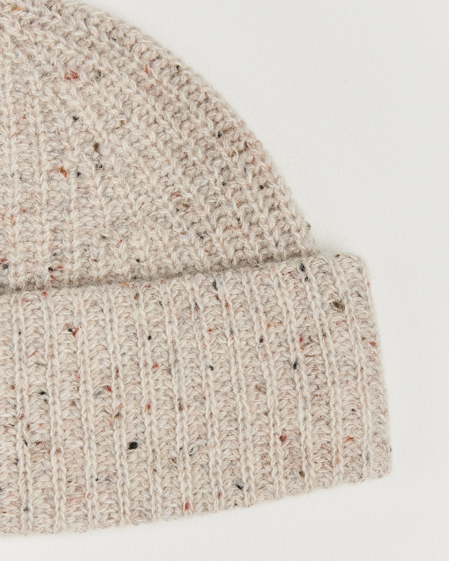 Men | Beanies | NN07 | Wool Donegal Sailor Beanie Cream