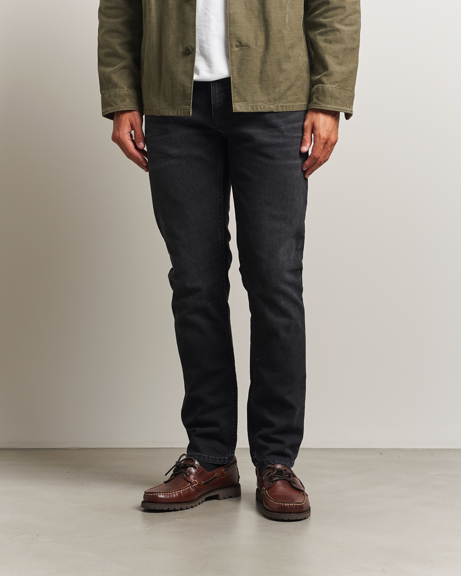 Men | Jeans | Nudie Jeans | Solid Ollie Jeans Black Force