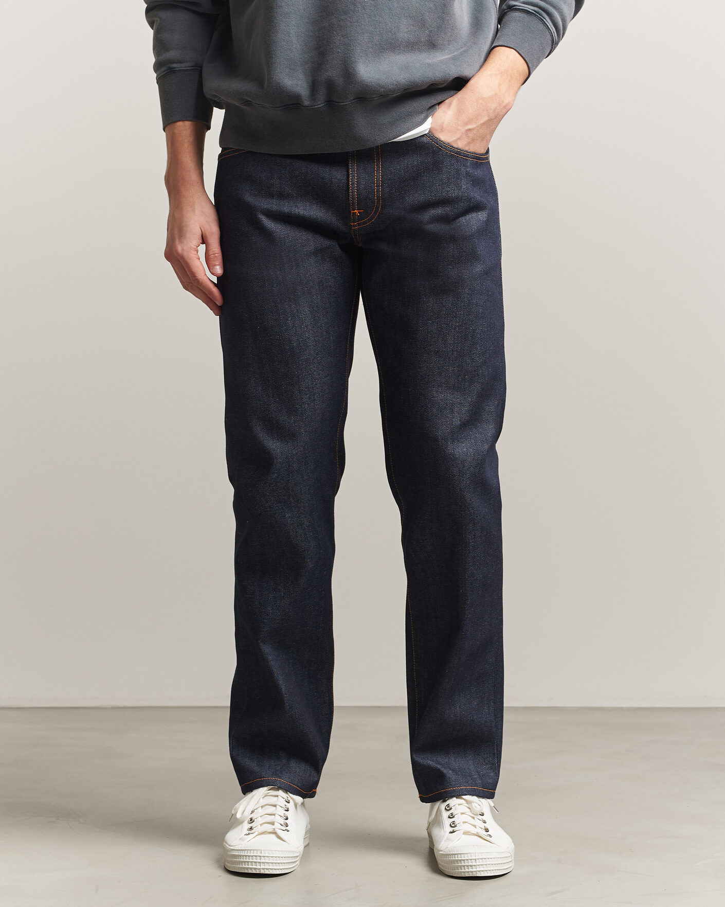 Men | Trousers | Nudie Jeans | Gritty Jackson Jeans Dry Dusk Selvage
