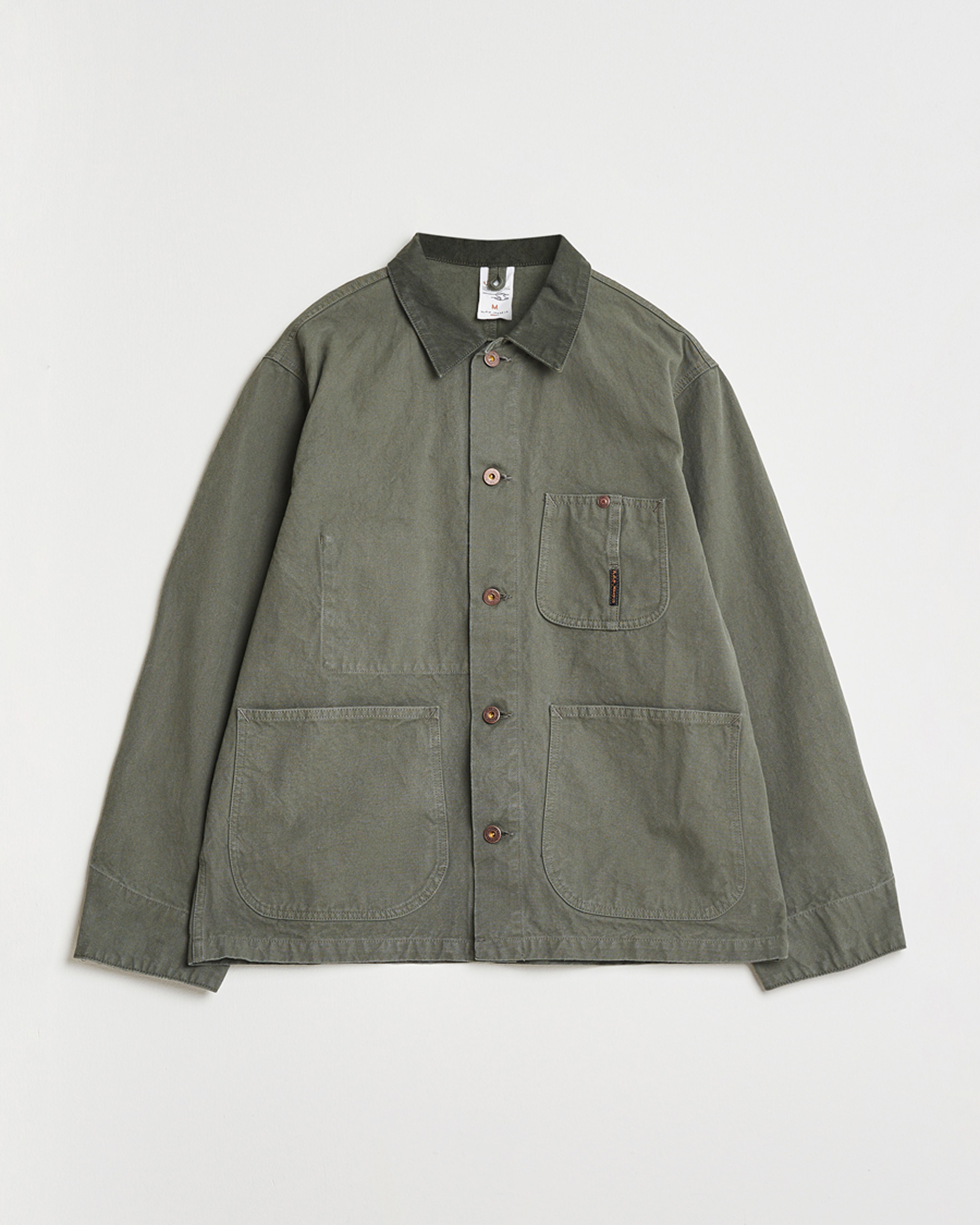 Men | Shirts | Nudie Jeans | Howie Duck Canvas Chore Jacket Green