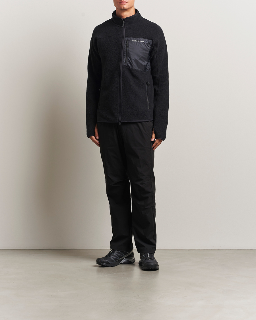 Men | Sweaters & Knitwear | Peak Performance | Pile Full Zip Black