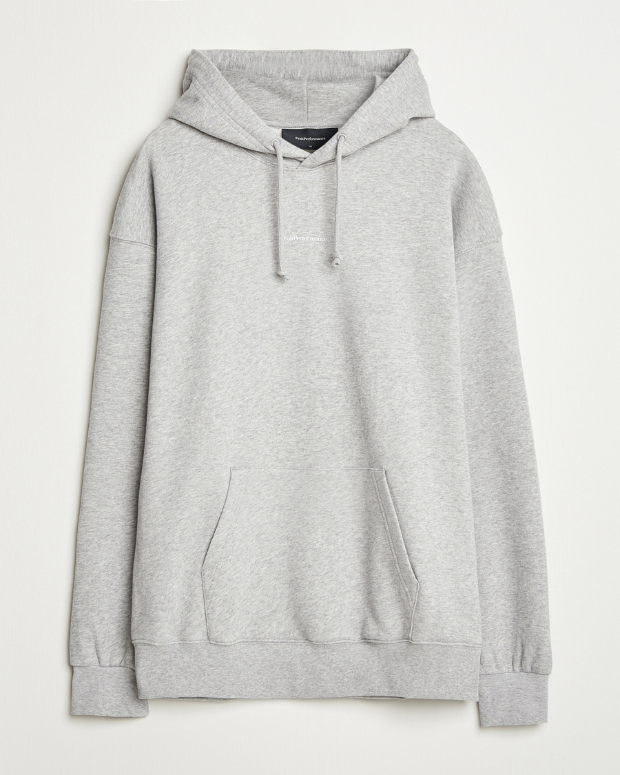 Men | Sweaters & Knitwear | Peak Performance | Original Terry Hoodie Grey Melange
