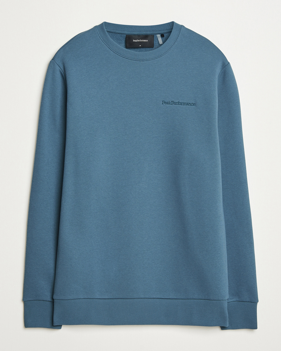 Men | Sweaters & Knitwear | Peak Performance | Original Crew Neck Sweatshirt Mountain Lake