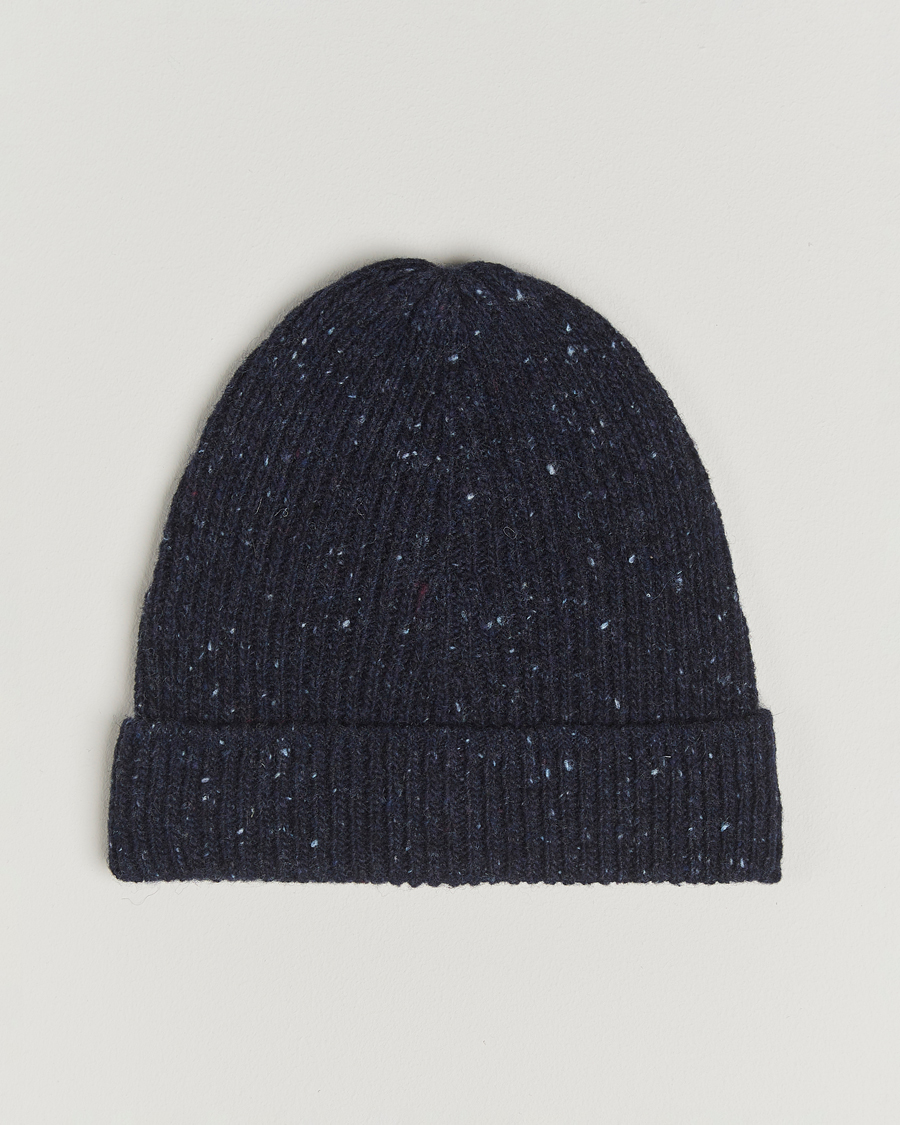 Men | Beanies | Samsøe Samsøe | Nataniel Donegal Beanie Salute Navy