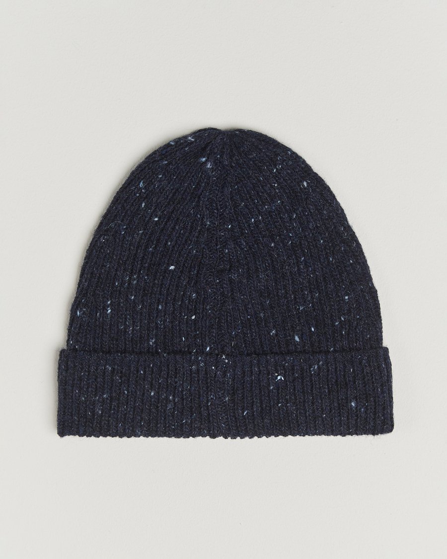 Men | Beanies | Samsøe Samsøe | Nataniel Donegal Beanie Salute Navy