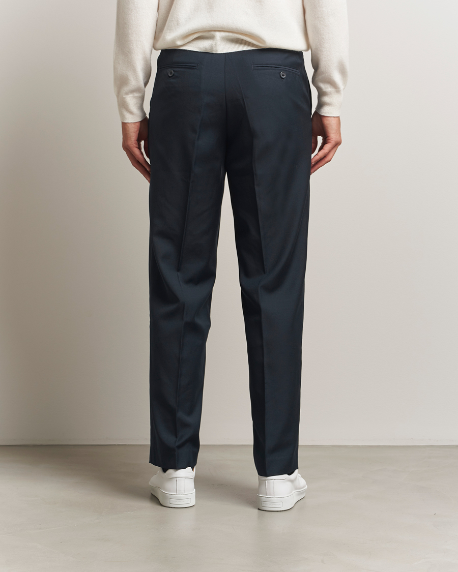 Men | Trousers | Samsøe Samsøe | Noah Pleated Trousers Salute Navy