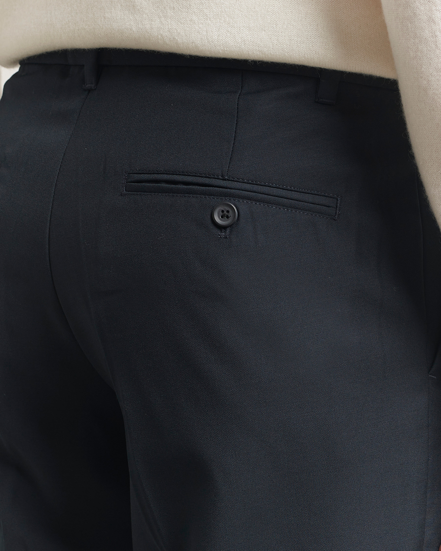 Men | Trousers | Samsøe Samsøe | Noah Pleated Trousers Salute Navy