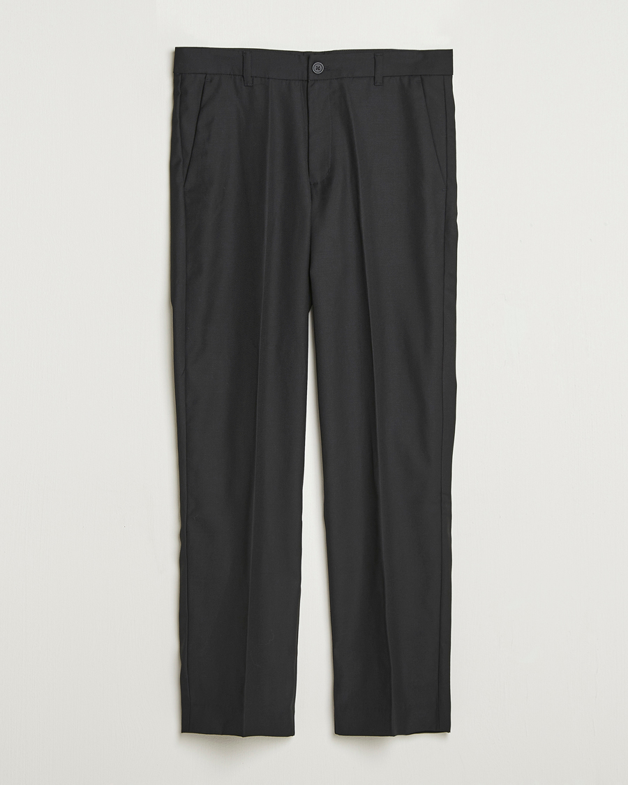 Men | Trousers | Samsøe Samsøe | Noah Pleated Trousers Black