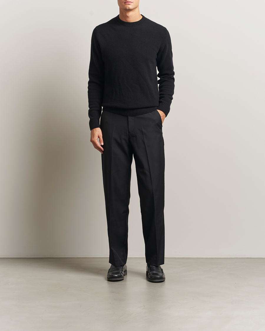 Men | Trousers | Samsøe Samsøe | Noah Pleated Trousers Black