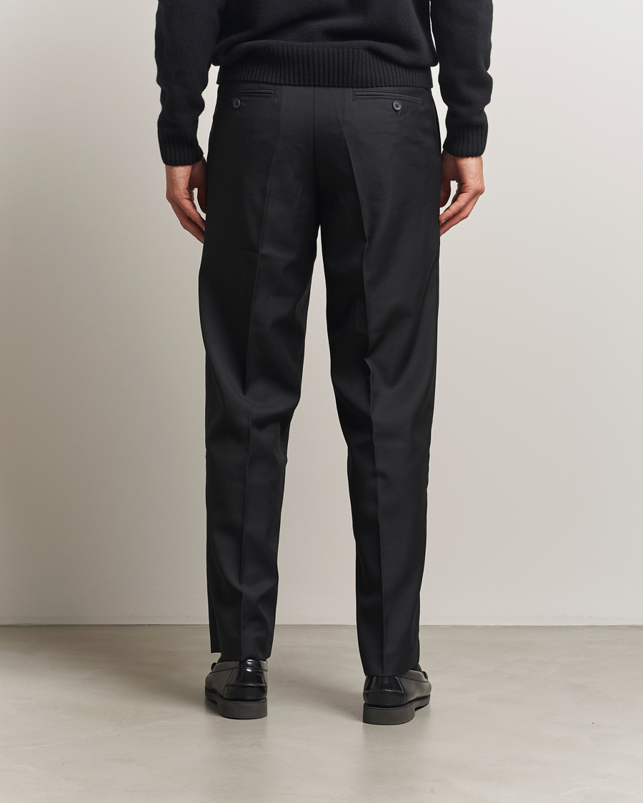 Men | Trousers | Samsøe Samsøe | Noah Pleated Trousers Black