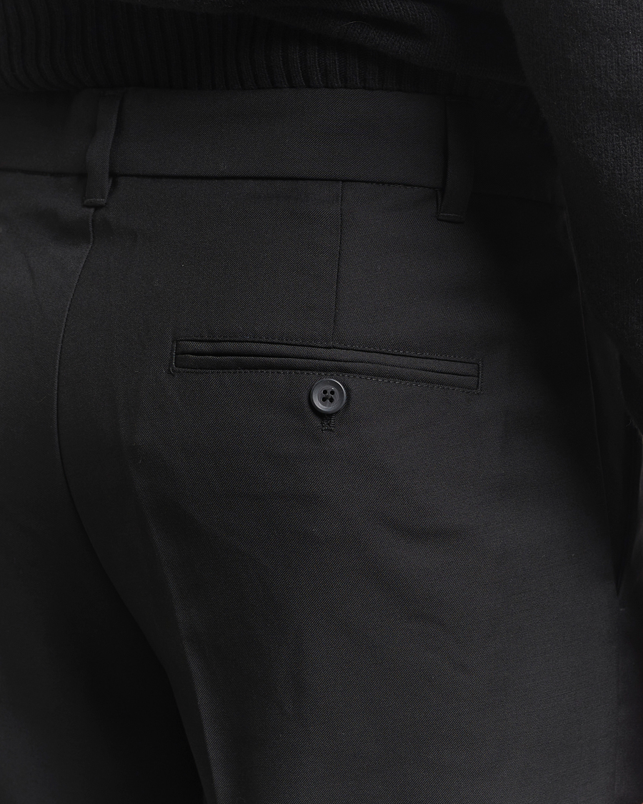Men | Trousers | Samsøe Samsøe | Noah Pleated Trousers Black