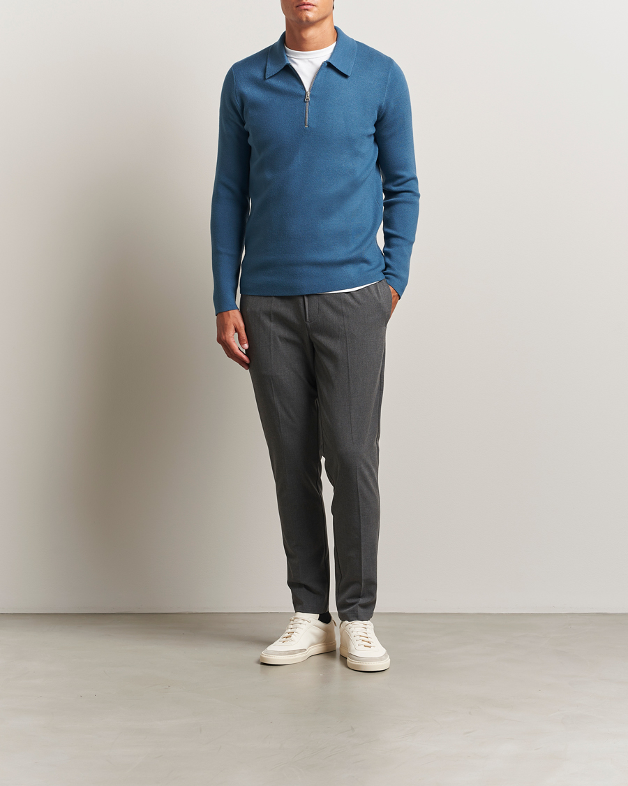 Men | Trousers | Samsøe Samsøe | Smithy Drawstring Trousers Dark Grey Melange