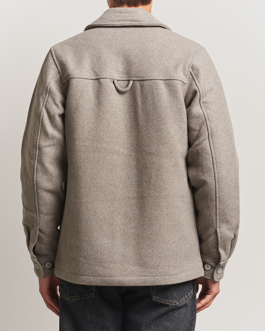 Men | Coats & Jackets | Samsøe Samsøe | Pally Padded Shirt Jacket Elephant Skin