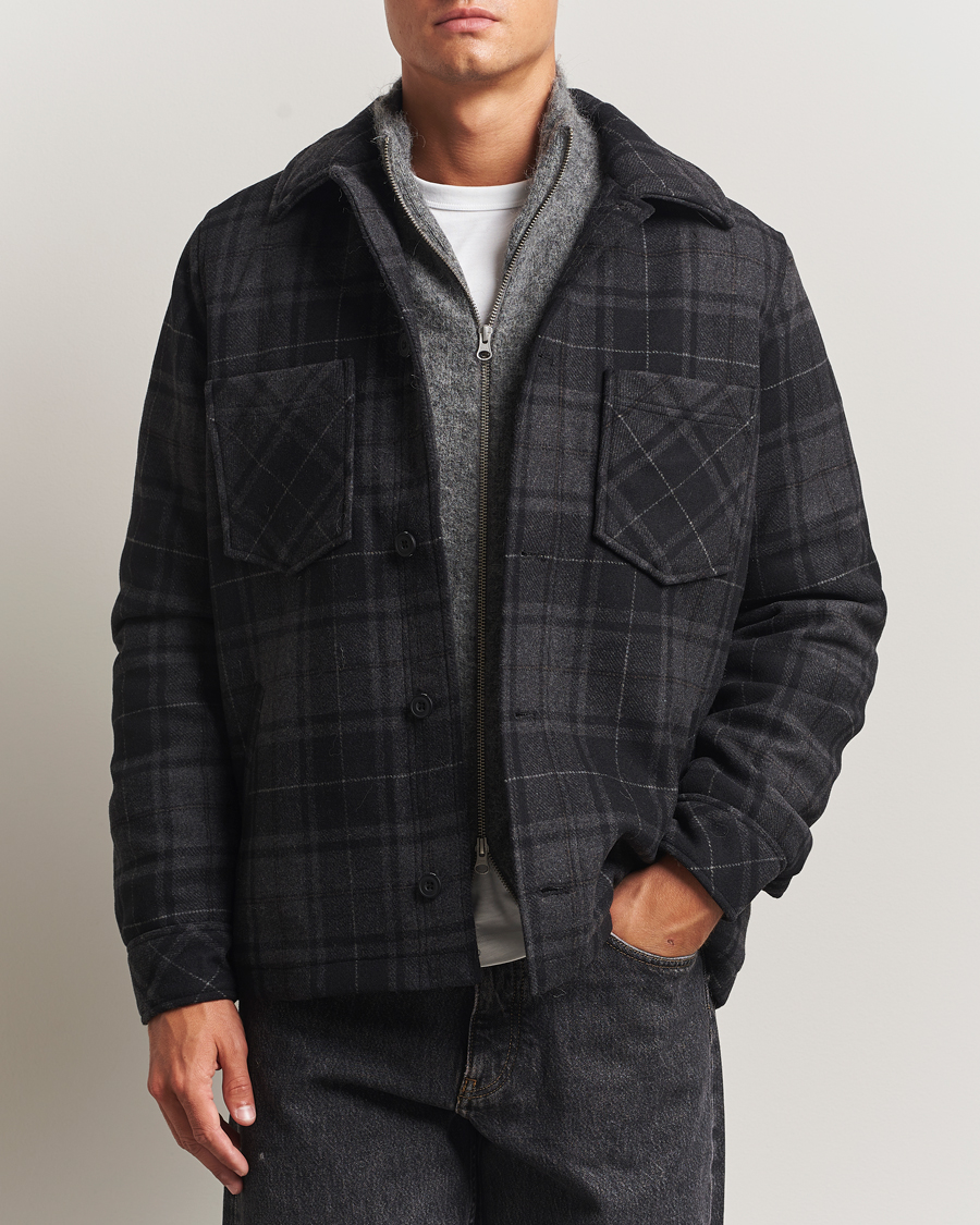 Men | Coats & Jackets | Samsøe Samsøe | Pally Padded Shirt Jacket Black