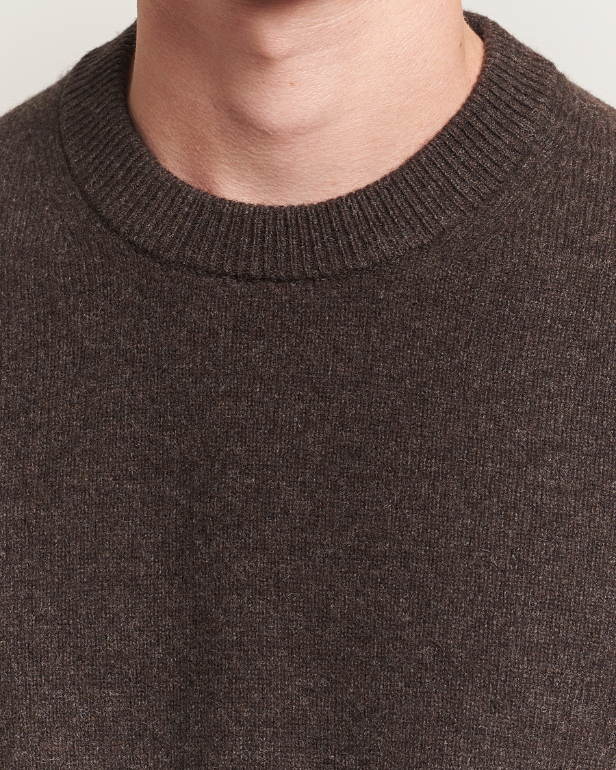 Men | Sweaters & Knitwear | Samsøe Samsøe | Isak Knitted Crew Neck Turkish Coffee