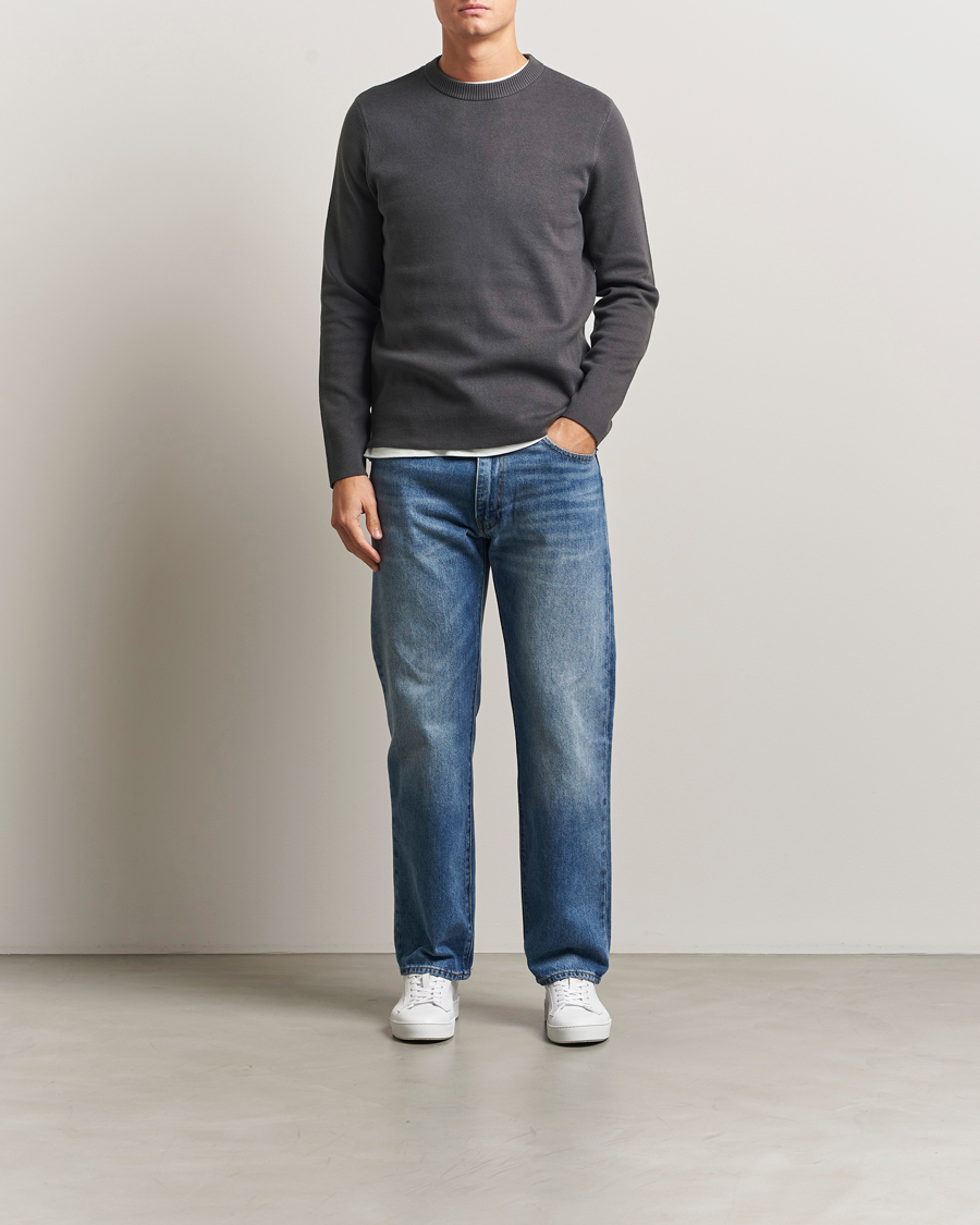 Men | Sweaters & Knitwear | Samsøe Samsøe | Niklas Sweater Black Oyster