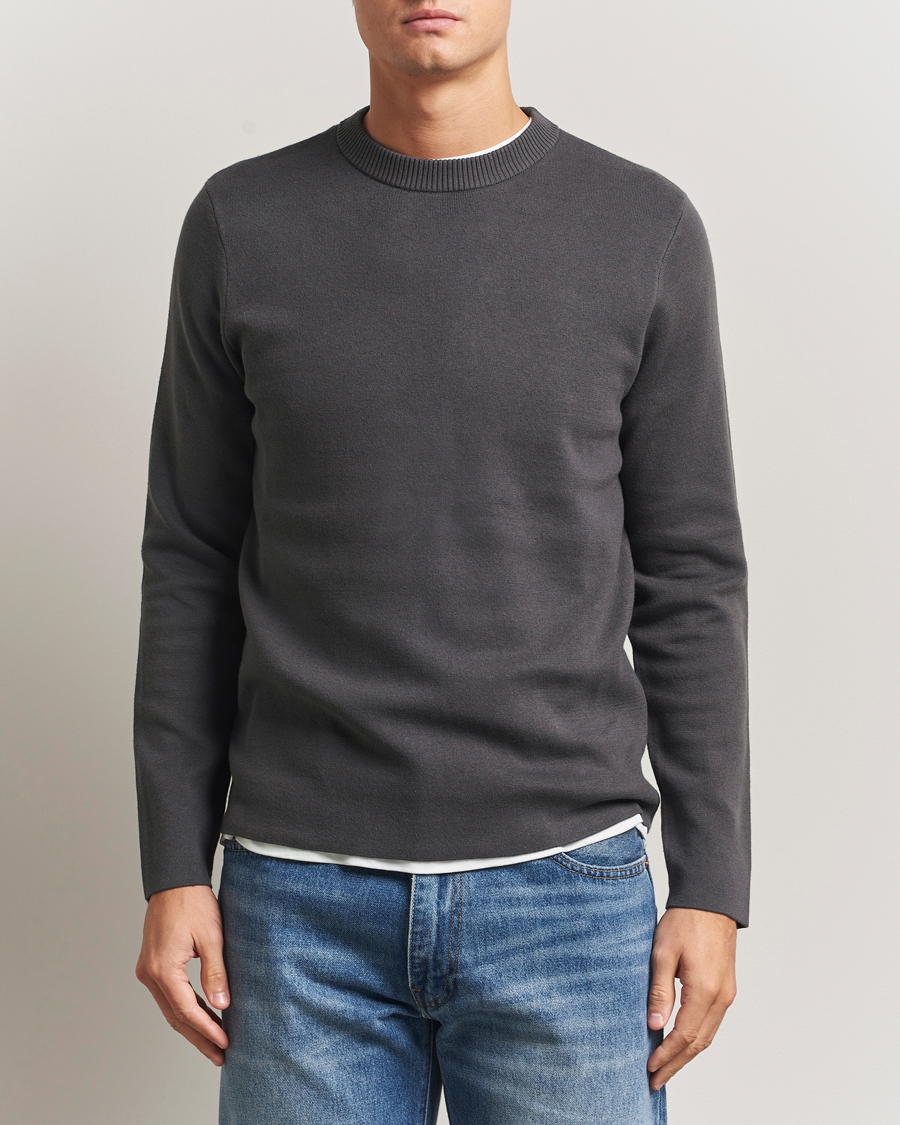 Men | Sweaters & Knitwear | Samsøe Samsøe | Niklas Sweater Black Oyster