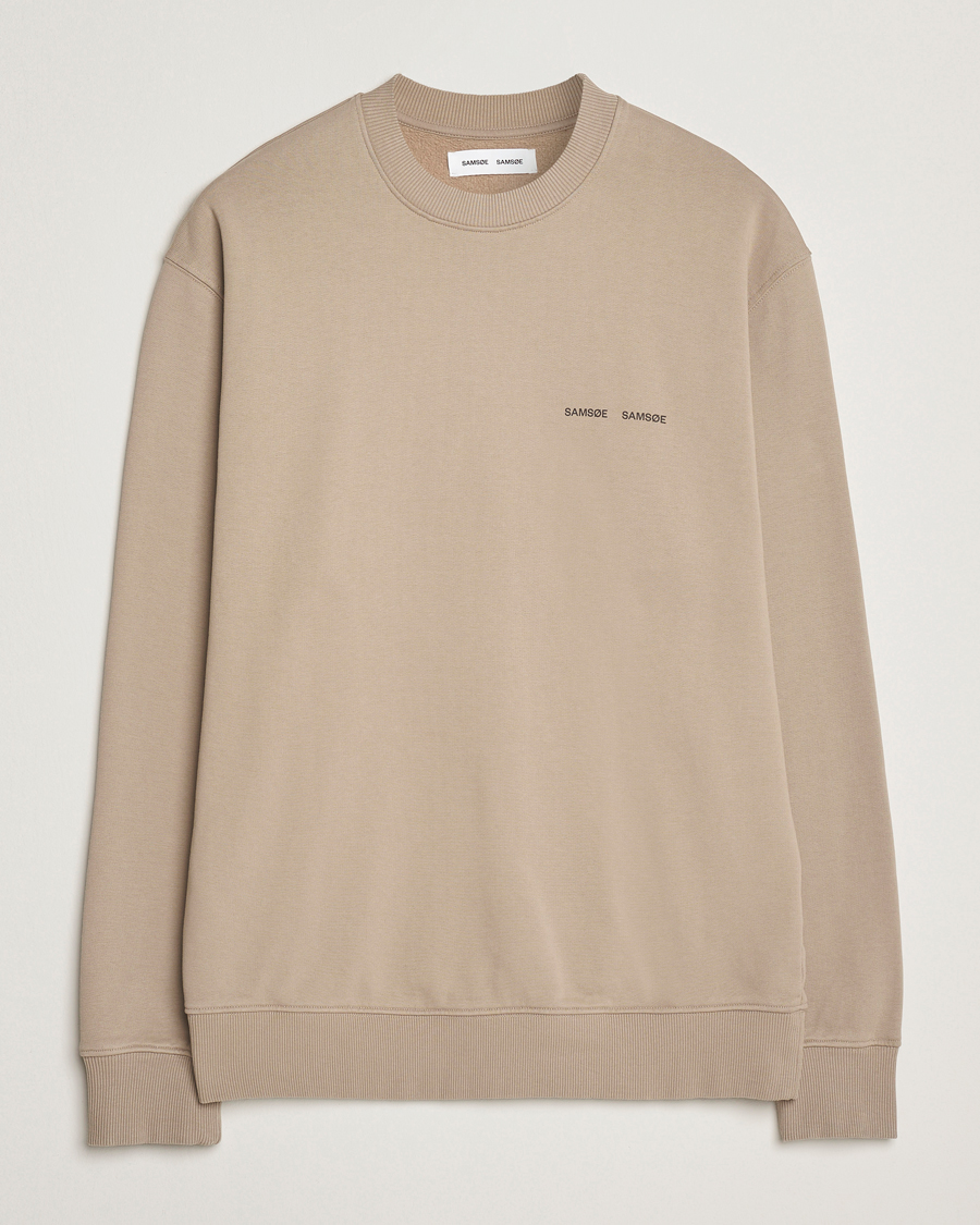 Men | Sweaters & Knitwear | Samsøe Samsøe | Norsbro Crew Neck Sweatshirt Elephant Skin