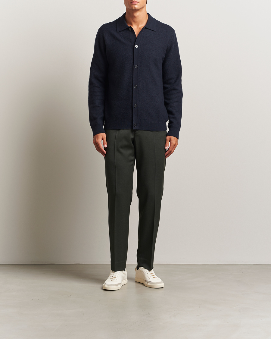 Men | Sweaters & Knitwear | Samsøe Samsøe | Richard Merino Knitted Cardigan Salute Navy