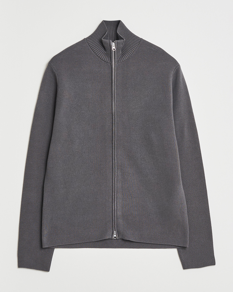 Men | Sweaters & Knitwear | Samsøe Samsøe | Niklas Full Zip Black Oyster