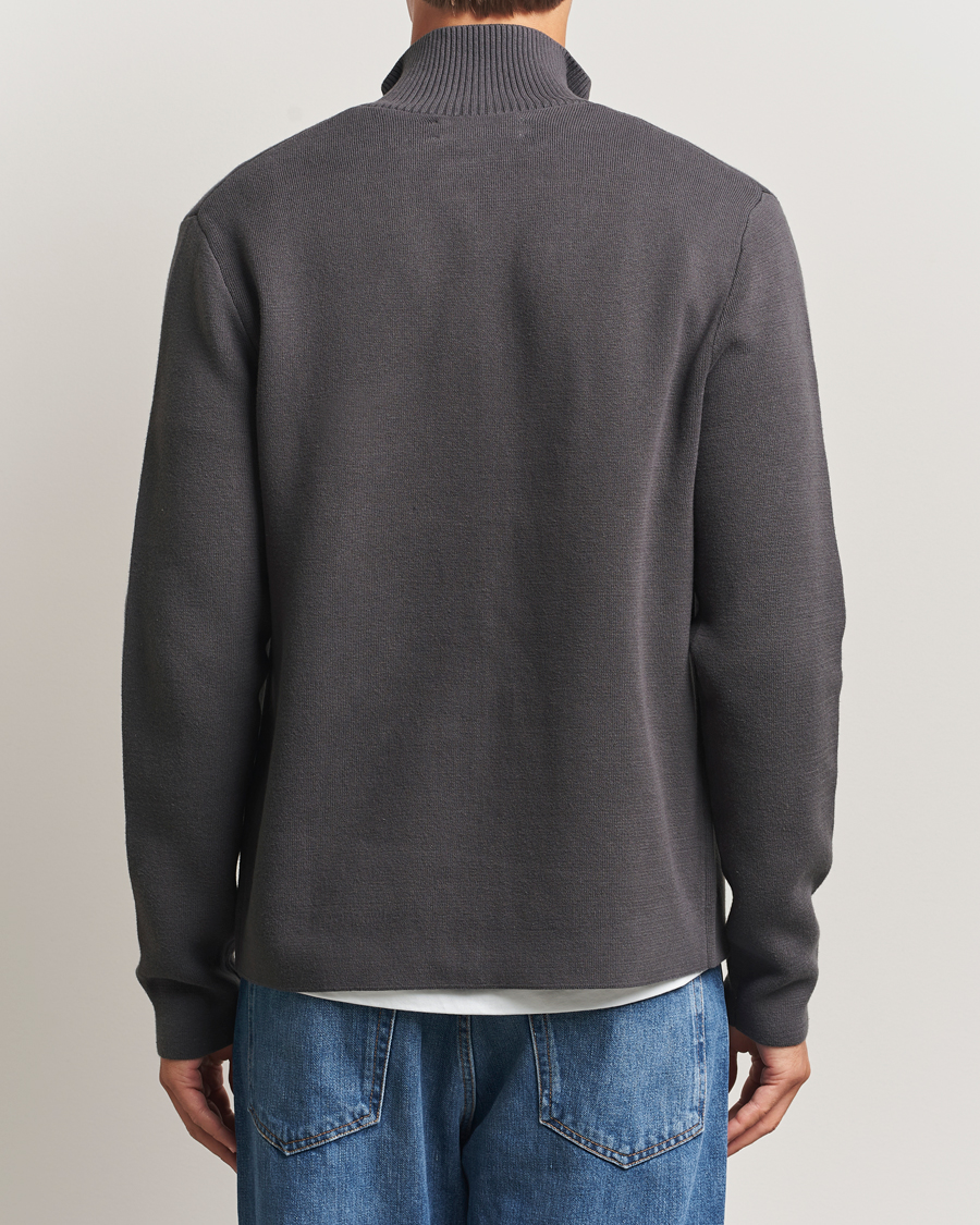 Men | Sweaters & Knitwear | Samsøe Samsøe | Niklas Full Zip Black Oyster