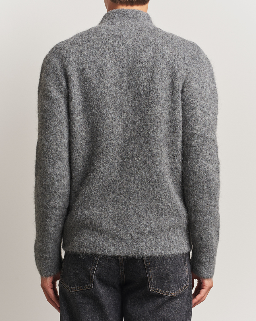 Men | Sweaters & Knitwear | Samsøe Samsøe | Jean Alpaca Knitted Full Zip Iron Gate