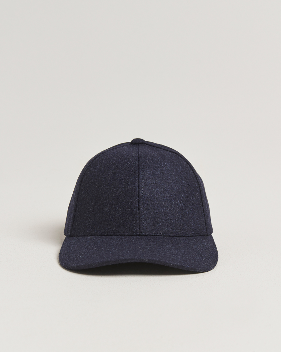 Men | Hats & Caps | Varsity Headwear | Flannel Baseball Cap Dark Navy