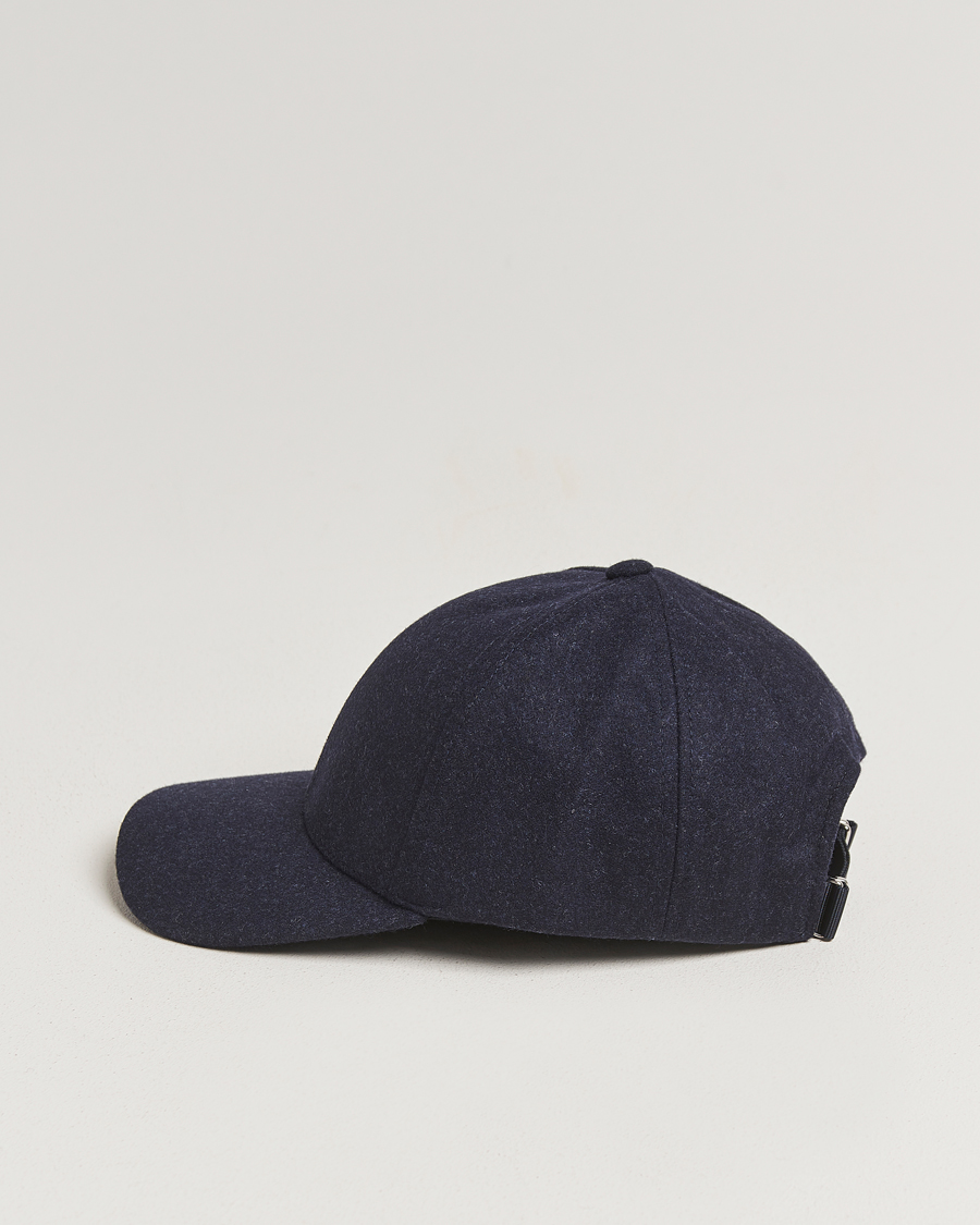 Men | Hats & Caps | Varsity Headwear | Flannel Baseball Cap Dark Navy