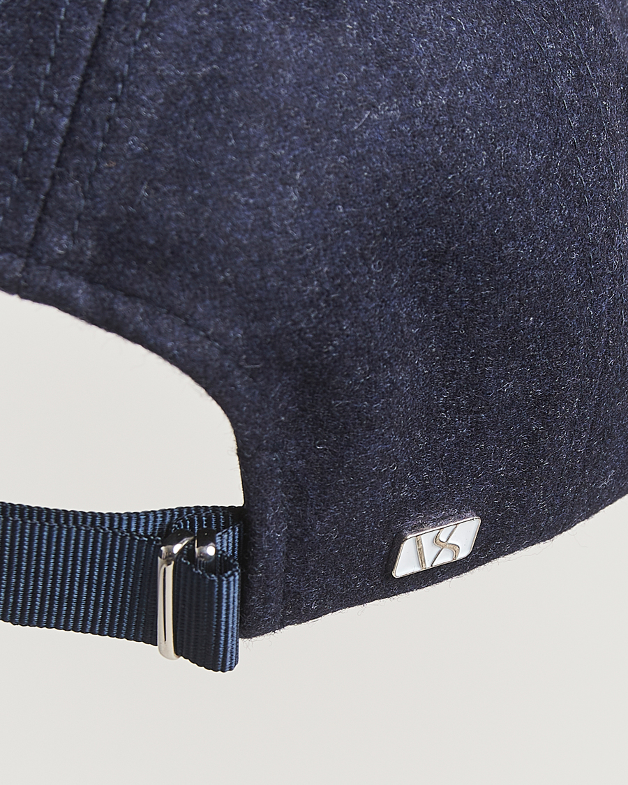 Men | Hats & Caps | Varsity Headwear | Flannel Baseball Cap Dark Navy