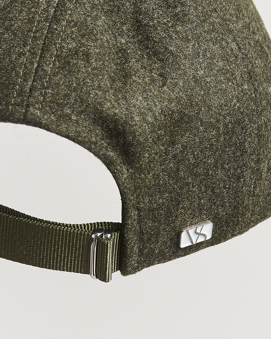 Men | Hats & Caps | Varsity Headwear | Flannel Baseball Cap Forest Green