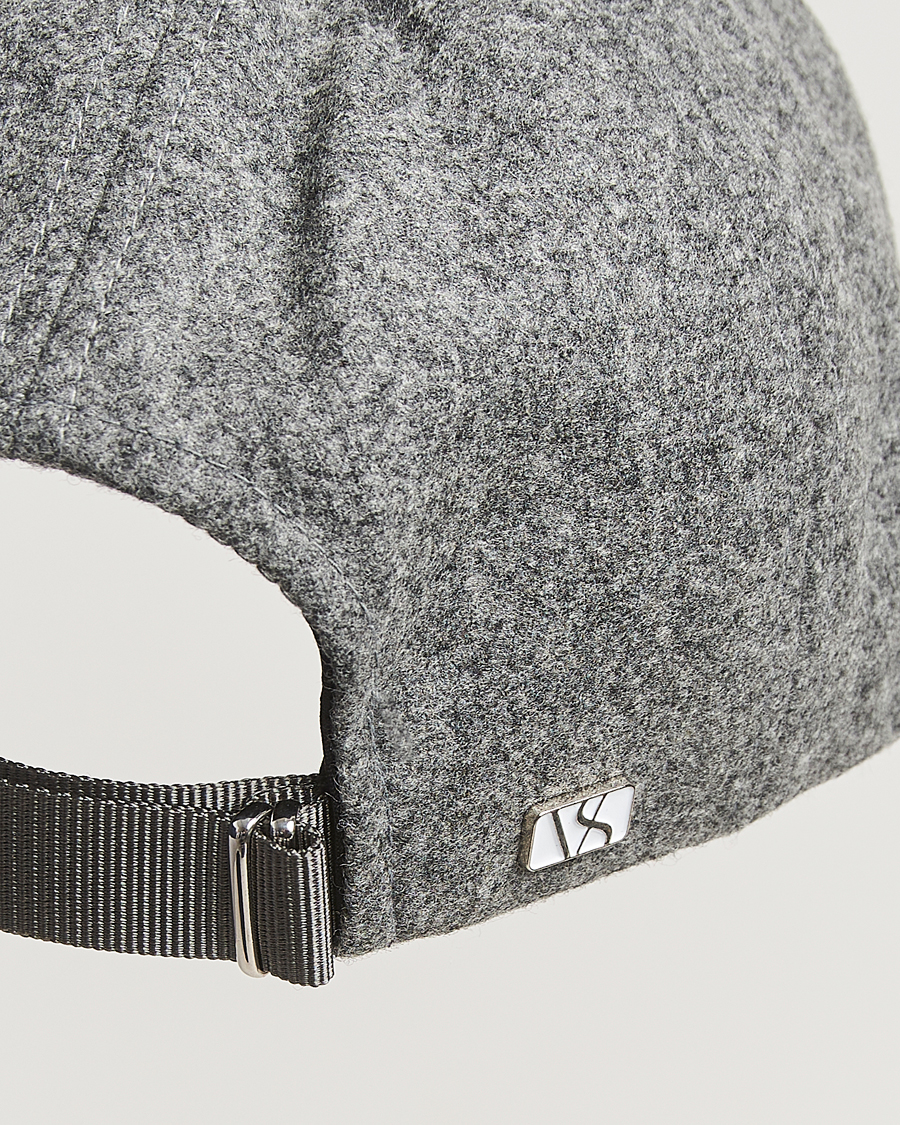 Men | Hats & Caps | Varsity Headwear | Flannel Baseball Cap Granite Grey