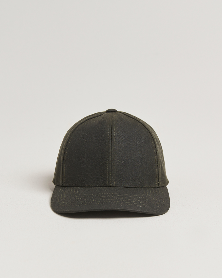Men | Hats & Caps | Varsity Headwear | Oilskin Baseball Cap Ivy Green