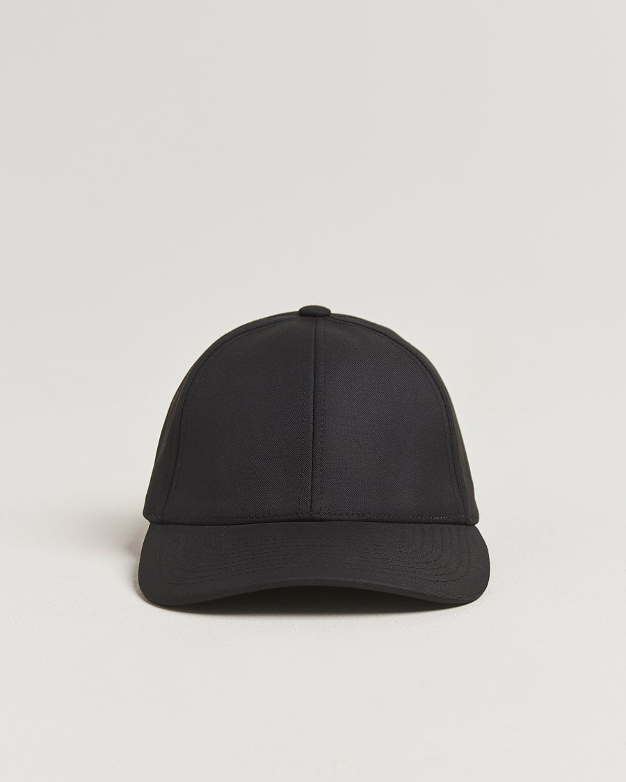 Men | Hats & Caps | Varsity Headwear | Wool Tech Baseball Cap Black