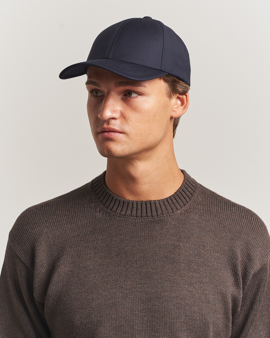 Men | Hats & Caps | Varsity Headwear | Wool Tech Baseball Cap Navy