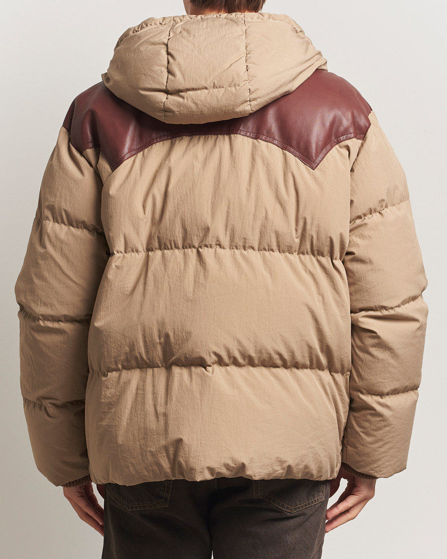 Men | Coats & Jackets | GANT 240 Mulberry Street | Cotton Down Hooded Jacket Carmel Beige
