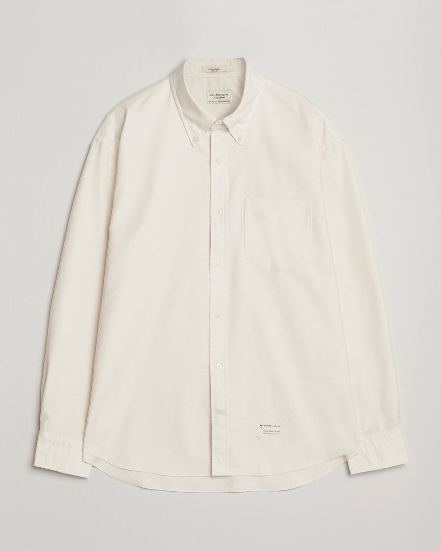 Men | Shirts | GANT 240 Mulberry Street | Relaxed Fit US Oxford Shirt Cream
