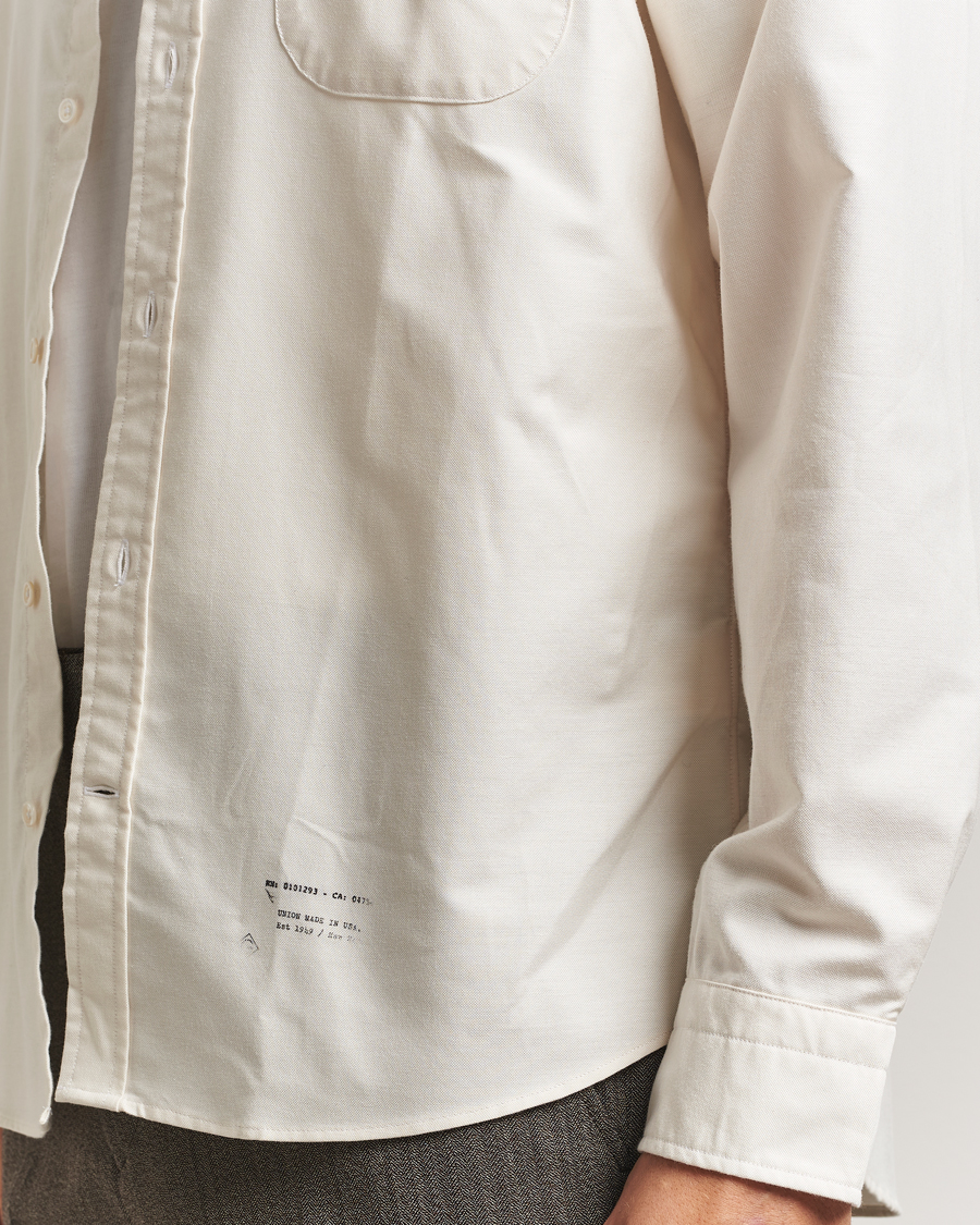 Men | Shirts | GANT 240 Mulberry Street | Relaxed Fit US Oxford Shirt Cream