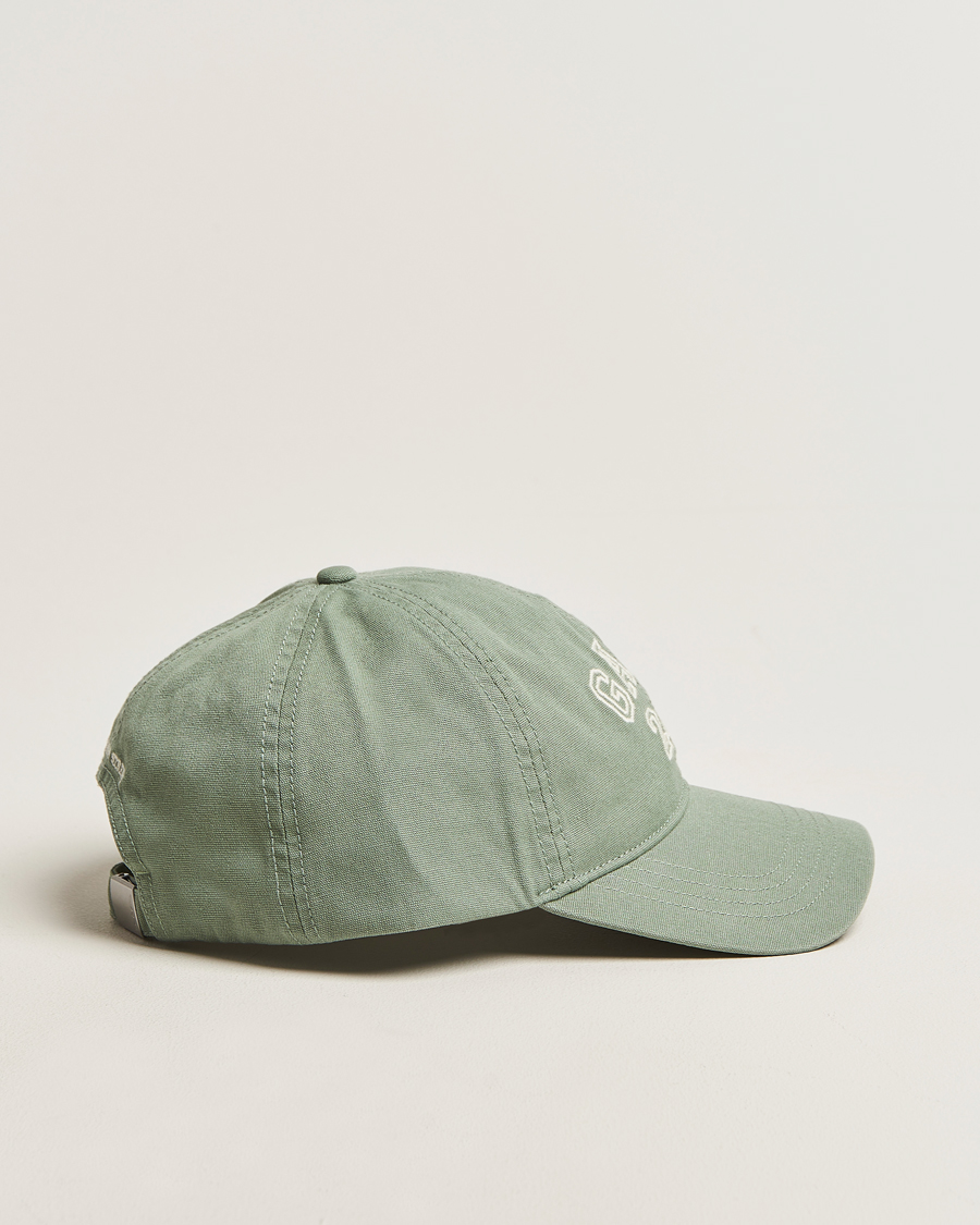Men | Hats & Caps | GANT 240 Mulberry Street | Washed Canvas Cap Forest Green
