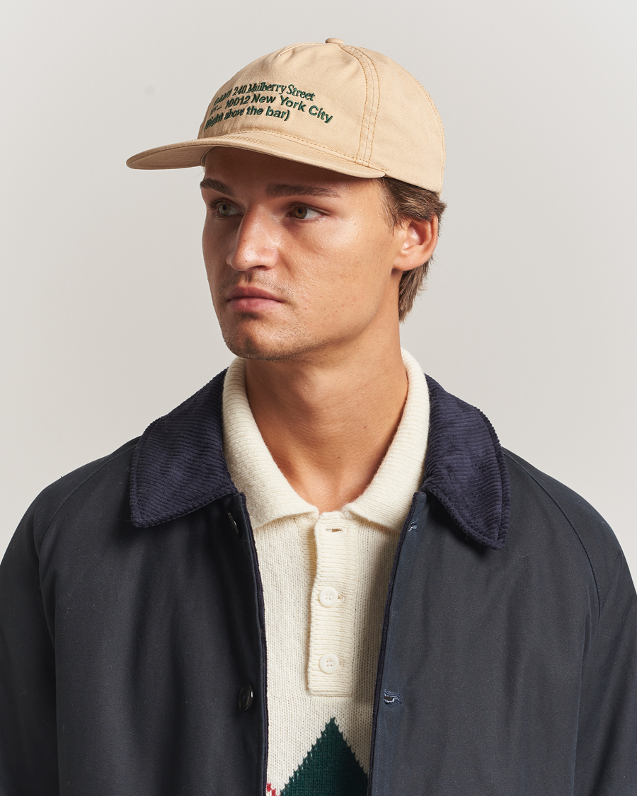 Men | Hats & Caps | GANT 240 Mulberry Street | Canvas Cap Light Taupe